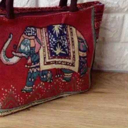 ✺ Tas bangkok thailand /tas wanita mini gajah owl / hand bag lunch bag import kanvas ➦