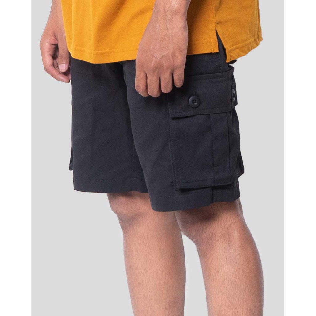 Relax Short Cargo Pants - Black