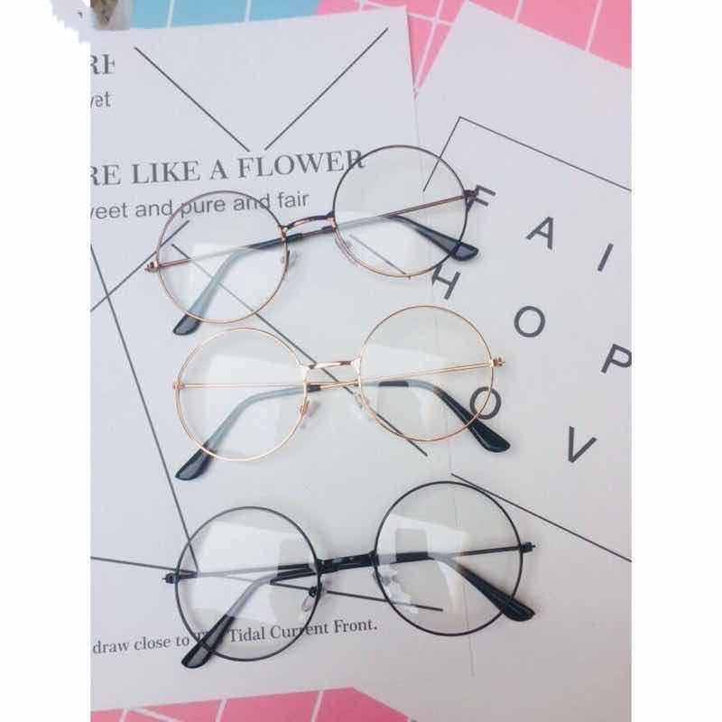 Kaca Mata Bulat Design  Pria Dan Wanita / Kacamata Oval /Kacamata Design Retro Pria-3