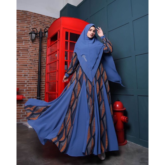 Gamis Set Hijab 001 Original Annisa Syari by ASM
