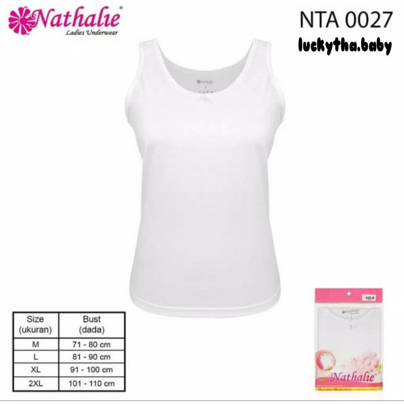 1pc_singlet wanita katun Nathalie tali lebar higt quality / tank top wanita / singlet nathalie