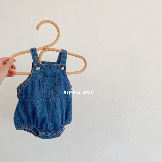 JUMPER ANAK BAYI / JUMPER UNISEX / DENIM ROMPER-Blue Denim