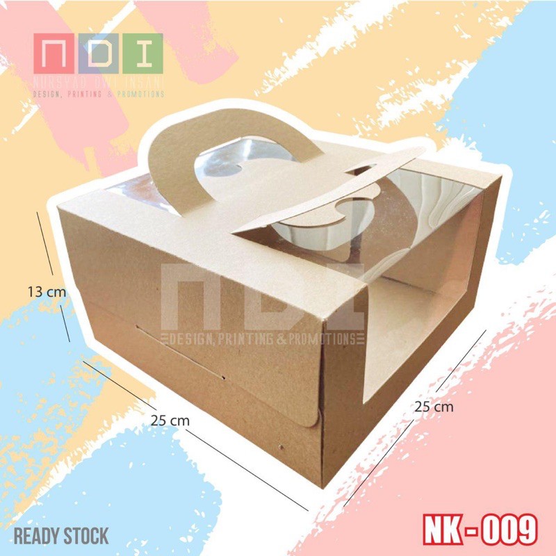 

DUS BOX BAHAN KRAFT 1 PAK (ISI 20 pcs) Uk. 25x25x13cm