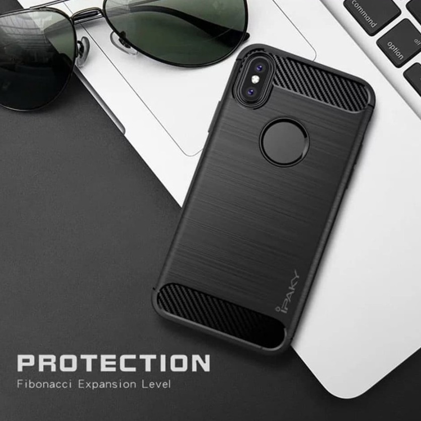 CASE SLIM FIT CARBON IPAKY IPHONE XR SOFTCASE - FA