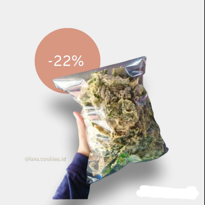 

Cemilan Kripik bayam khas bandung