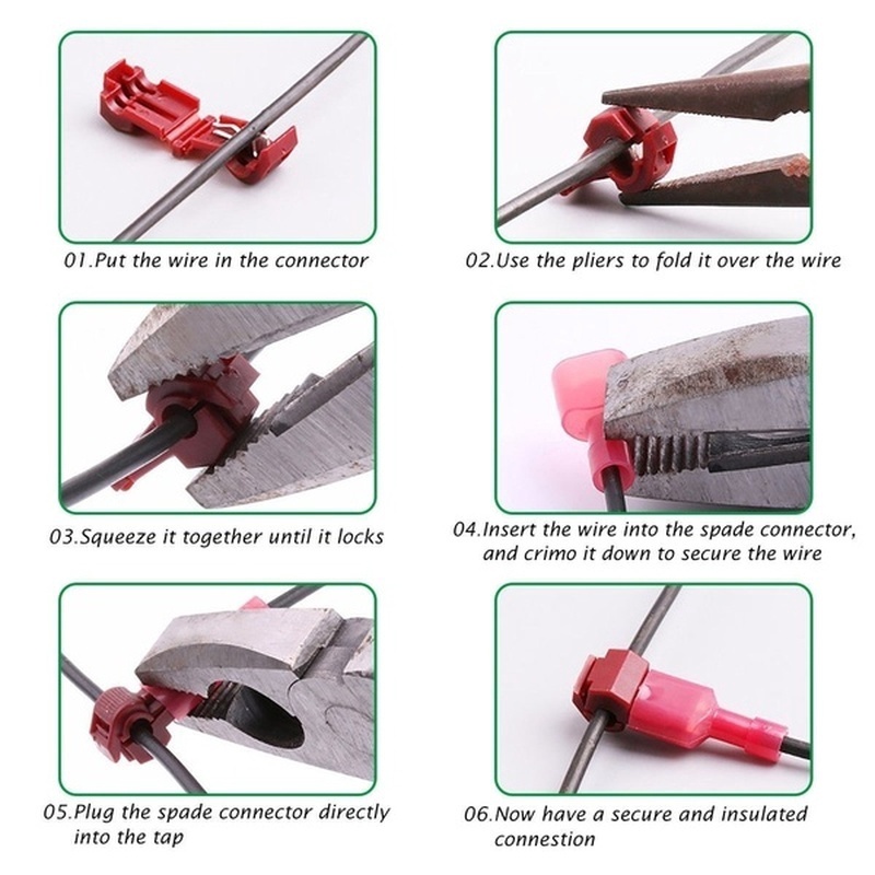 [1PC Quick Electrical Cable Connectors ][ Snap Splice Lock Wire Terminal Crimp Wire Connector][ T Tap Ternimal Clip][ Waterproof Electric Connector]