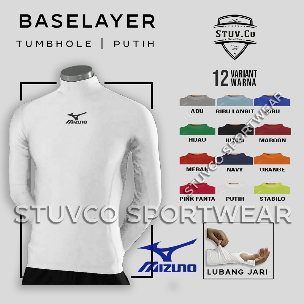 BASELAYER LONGSLEEVE THUMBOLE MANSET TANGAN PANJANG JARI DIVING LARI SEPEDA OLAHRAGA PRIA WANITA