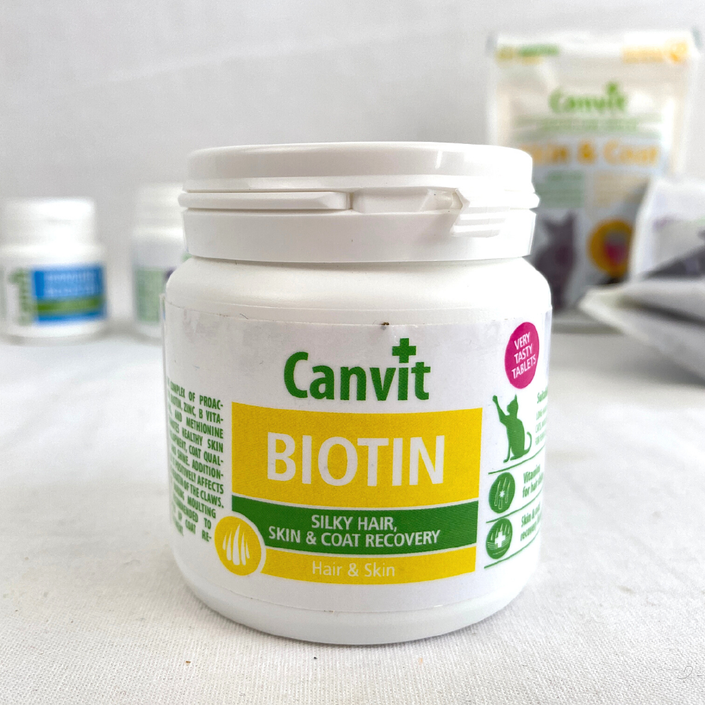 

CANVIT Vitamin Bulu and Kulit BIOTIN For Cat 100g