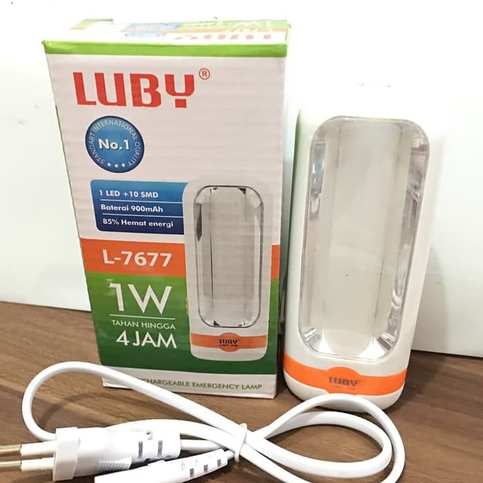 Lampu Emergency LUBBY L-7677 / Lampu Emergency 1 W