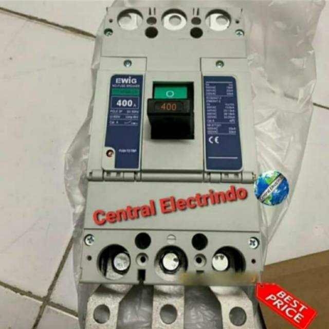 MCCB EWIG NFB 400CW 3P 300A/350A/400A Harga Sama.