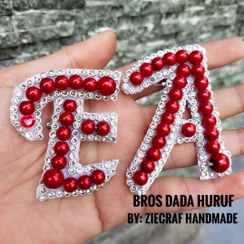 BROS DADA INITIAL NAMA MUTIARA MERAH BROS HURUF BROS DADA CANTIK