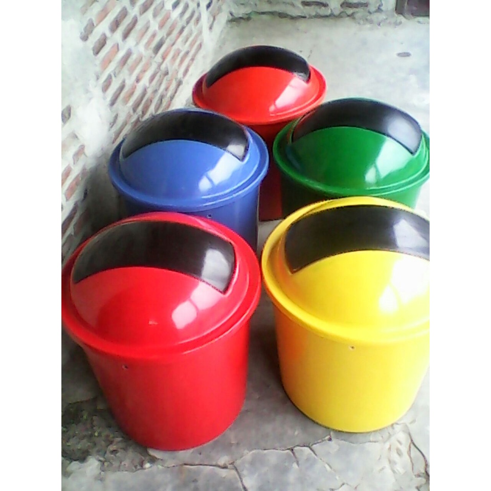 tong sampah bulat,tong sampah tampa besi,tong sampah ready stok