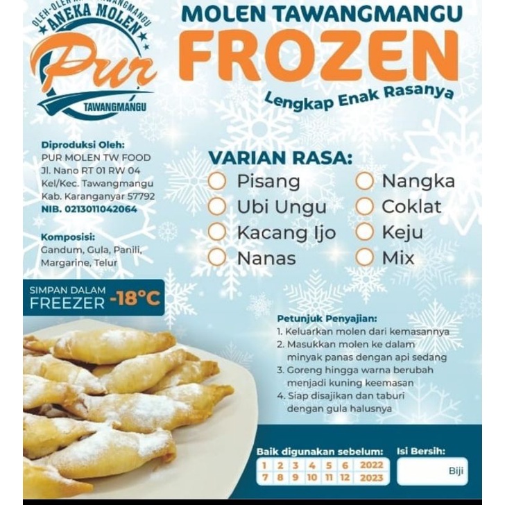 

Molen Tawamangu Frozen - Oleh-oleh TAWAMANGU