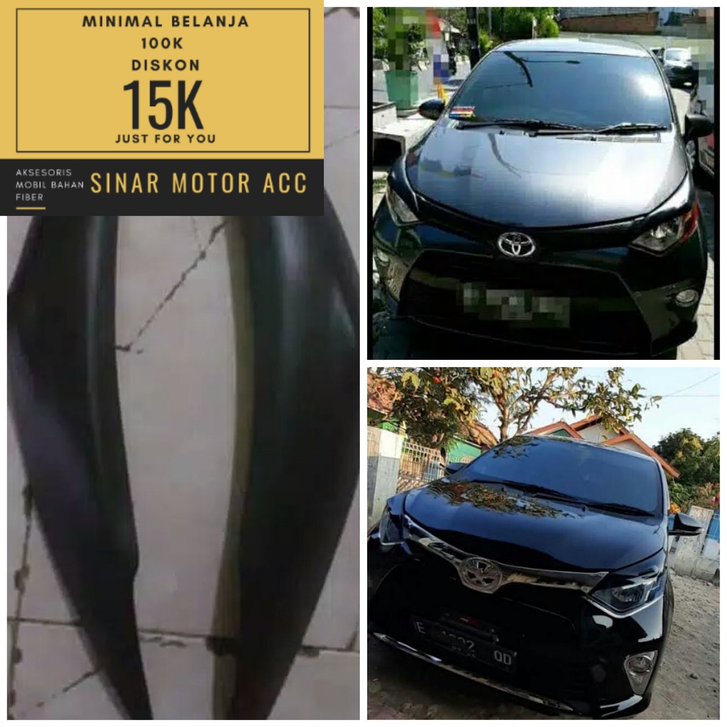 Eyelid Mata Sipit Alis lampu Cover Lampu Custom khusus Sigra dan Cayla murah termurah keren
