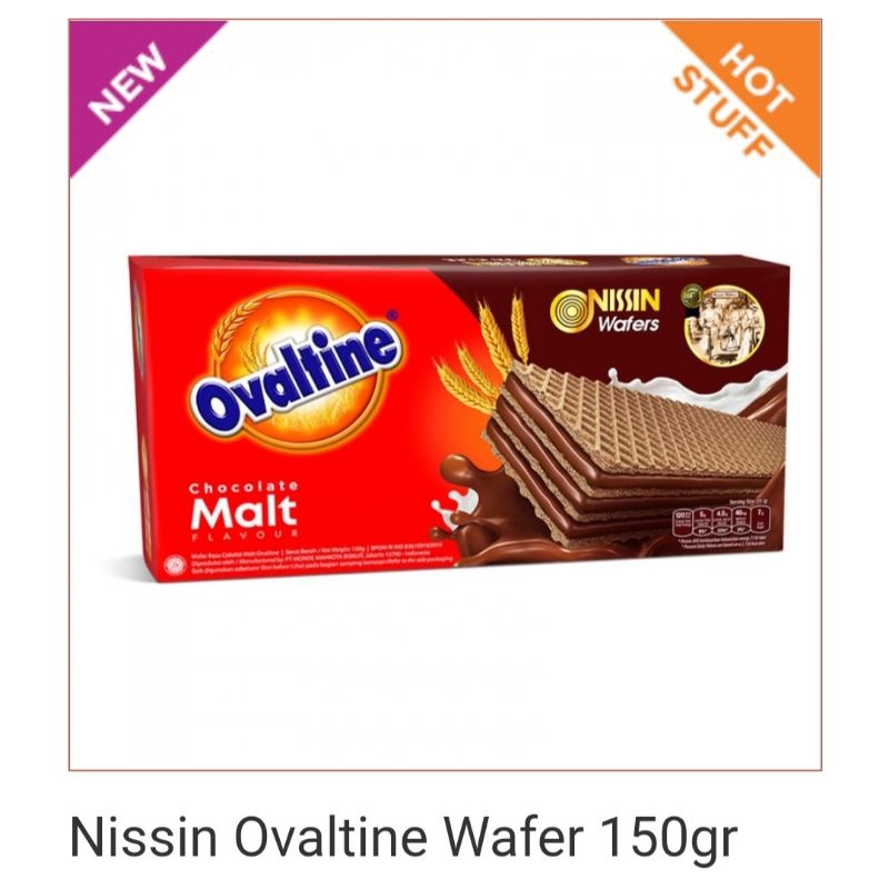 

Nissin Ovaltine Wafer Chocomalt 150gr