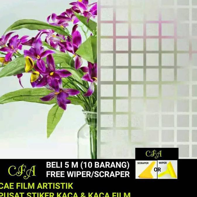 Terupdate - STICKER/STIKER KACA MOTIF KOTAK/KACA FILM MOTIF