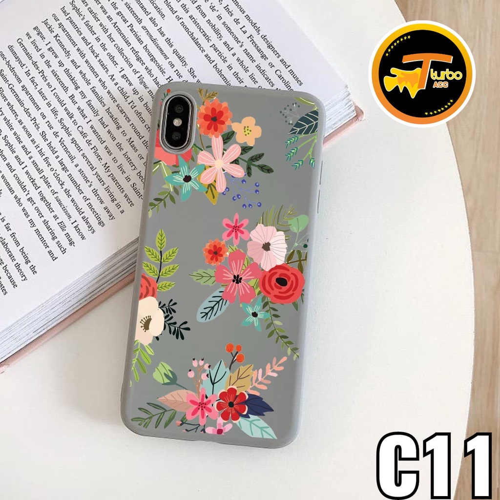 SS053 SOFTCASE BUNGA REALME C1 C2 2 Pro C3 5 5i 5s C11 C12 Narzo 30a 20 C15 C17 7i CS2528