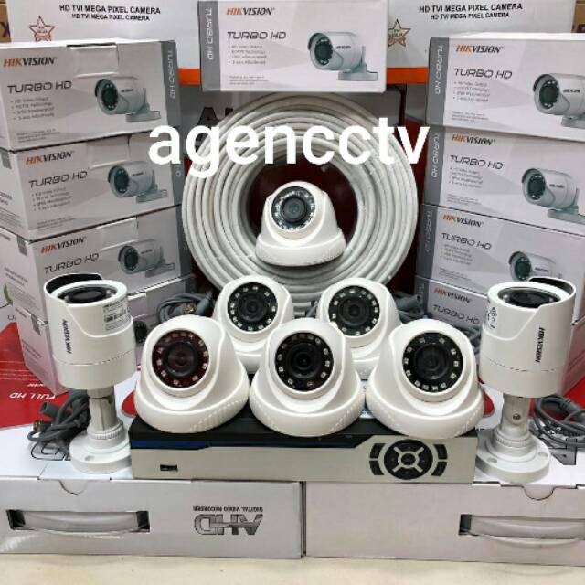 paket kamera hikvision 8chanel 2mp 1080