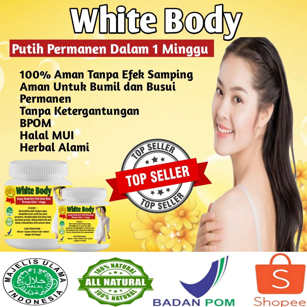 PEMUTIH BADAN AMPUH 3 KALI CEPAT PEMUTIH BADAN PERMANEN BPOM HALAL PEMUTIH BADAN AMPUH CEPAT PERMANE