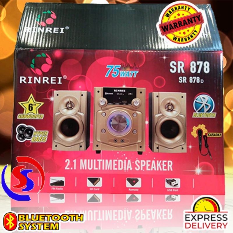 SPEAKER BLUETOOTH RINREI SR 878D