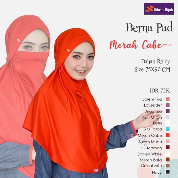NIBRAS HIJAB BERNA PAD HIJAB MASKERMUSLIMAH