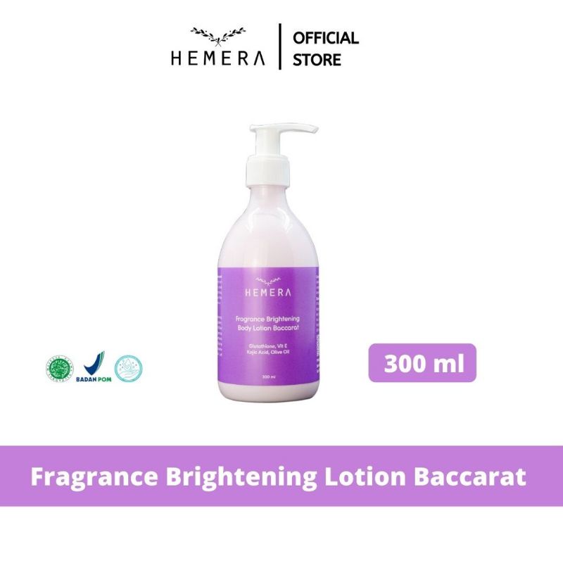 HEMERA FRAGRANCE BRIGHTENING LOTION / WHITENING MOUSTURIZING PARFUM HAND BODY