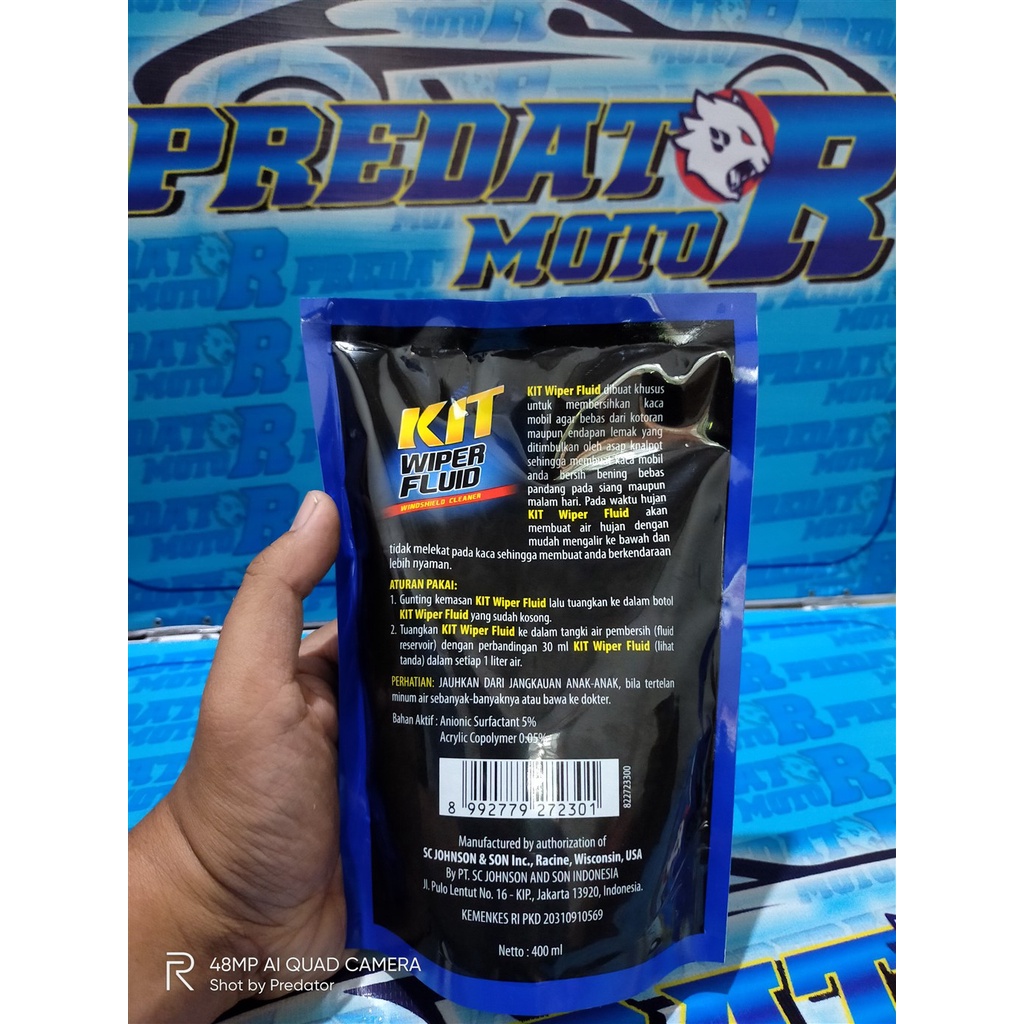 CAIRAN WIPER PEMBERSIH KACA MOBIL BENING BEBAS PANDANG KIT WIPER FLUID