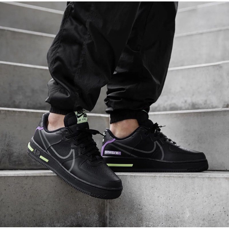 air force 1 react black anthracite