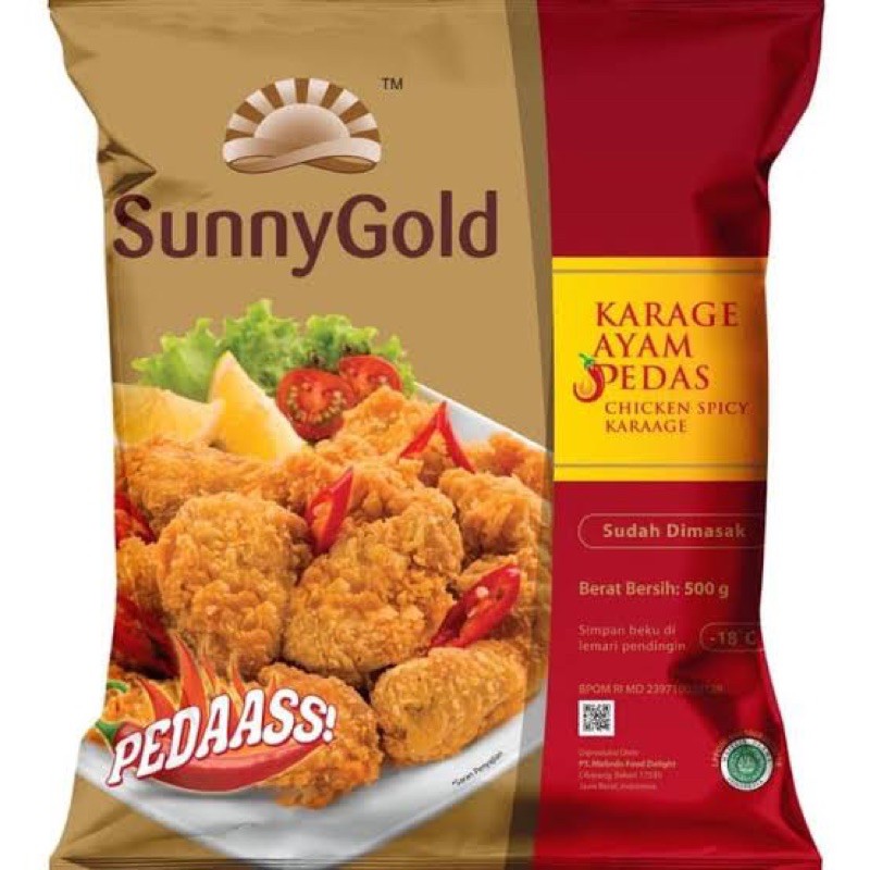 

sunny gold sunnygold karage ayam pedas 500gr