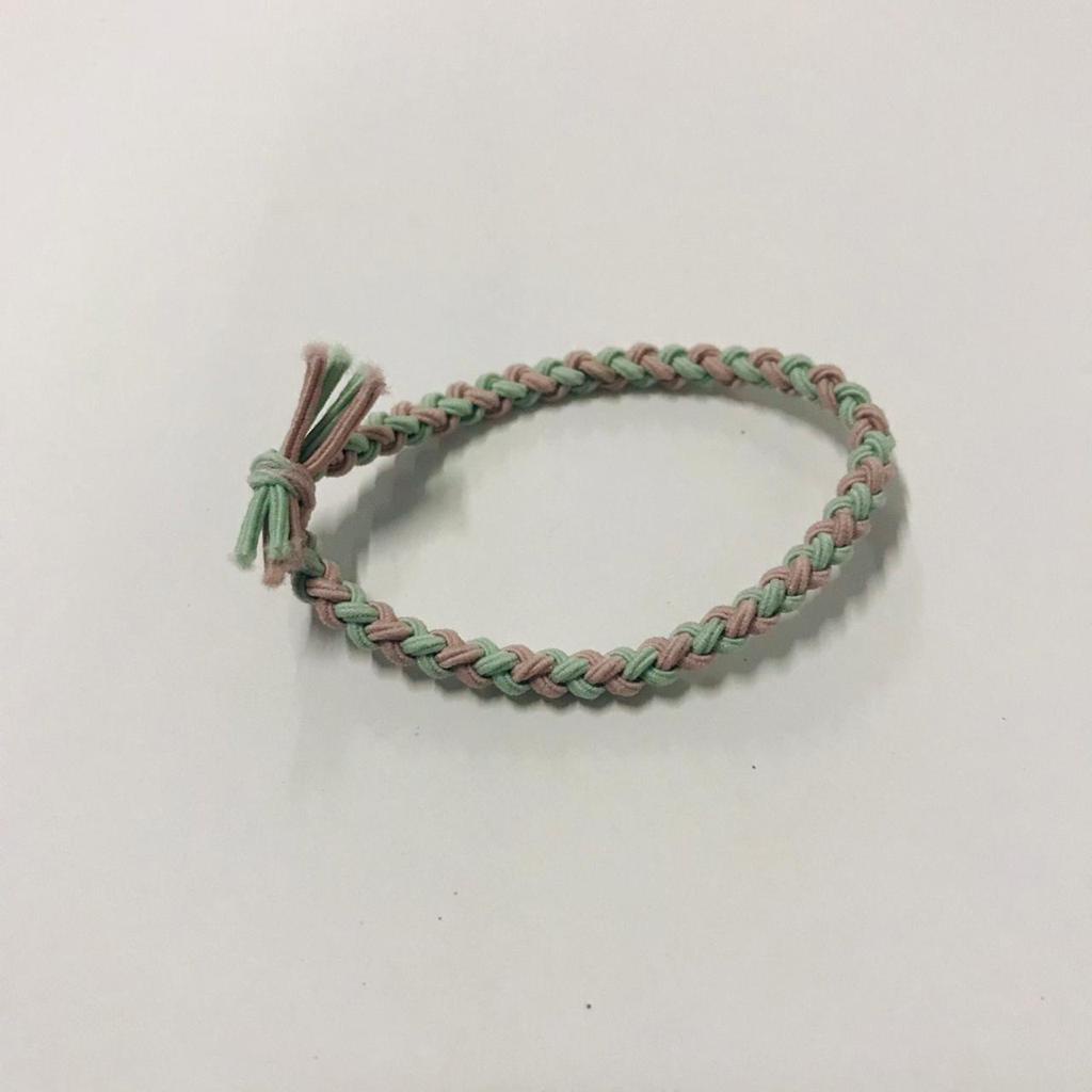 MKL - Ikat Rambut Karet Gelang Body Jewerly / Fashion Wanita / Kuncir Rambut / Aksesoris Rambut  R128 R575-KEPANG PINK HIJAU