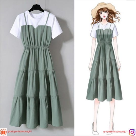 Zuyo Mini Dress | Dress Korean Style | Terlaris | OOTD Wanita | Casual Dress Korea | Termurah | Dres