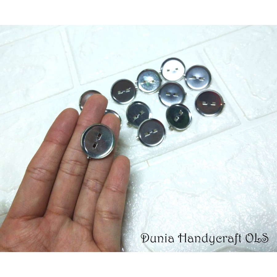 Tatakan Peniti 2 cm ISI 12 PCS Tatakan Bros DIY bahan kerajinan tangan