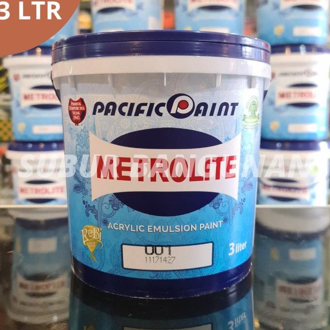 CAT TEMBOK METROLITE 3 LITER PUTIH (5 kg)
