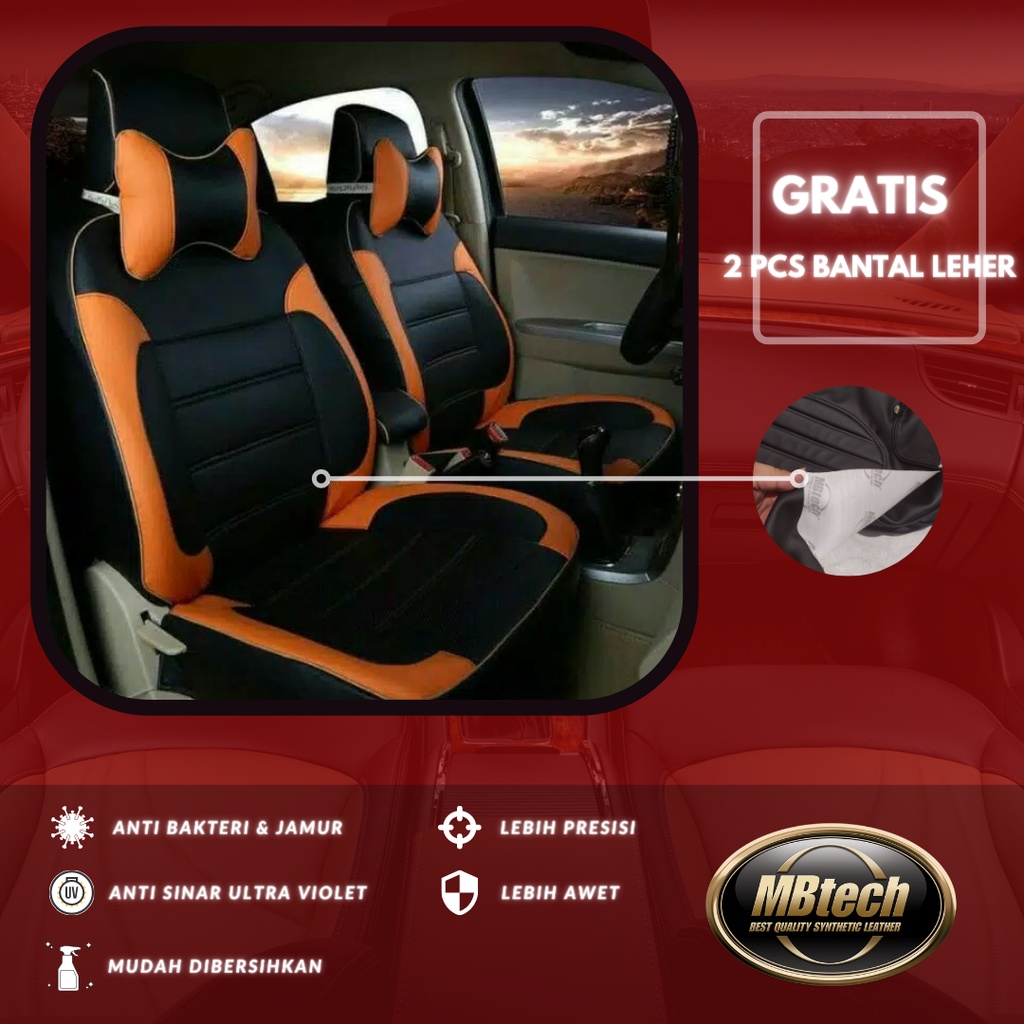 BAHAN PREMIUM MBTECH - Sarung jok sporty mobil Avanza Xenia Ertiga Mobilio Grand Livina Rush Terios 