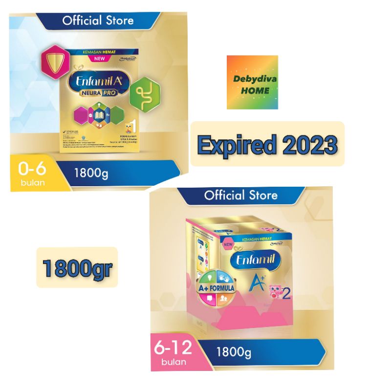 ENFAMIL A+1 1800GR / ENFAMIL A+2 1800GR / FREE EXTRA PACKING / EXP 2024 / Enfamil A+ 1 Enfamil A+ 2 