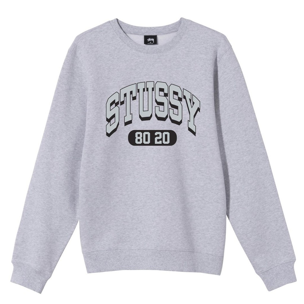 Crewneck Sweatshirt Basic Stssy Ash Heather/Sweater Stssy