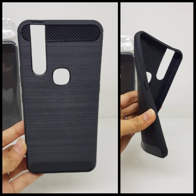 Slim Fit Carbon Vivo V15 6.53 inchi Soft Case Vivo V15 ANTI MELAR TIDAK MENGUNING ANTI SIDIK JARI