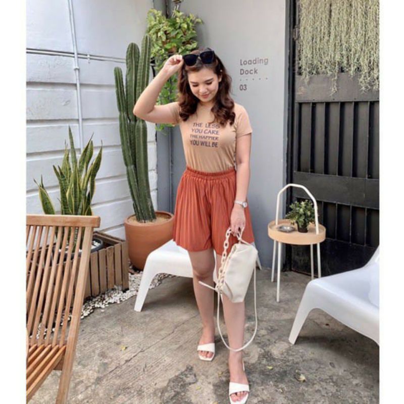 hot pants plisket wanita,celana pendek wanita| celana santai