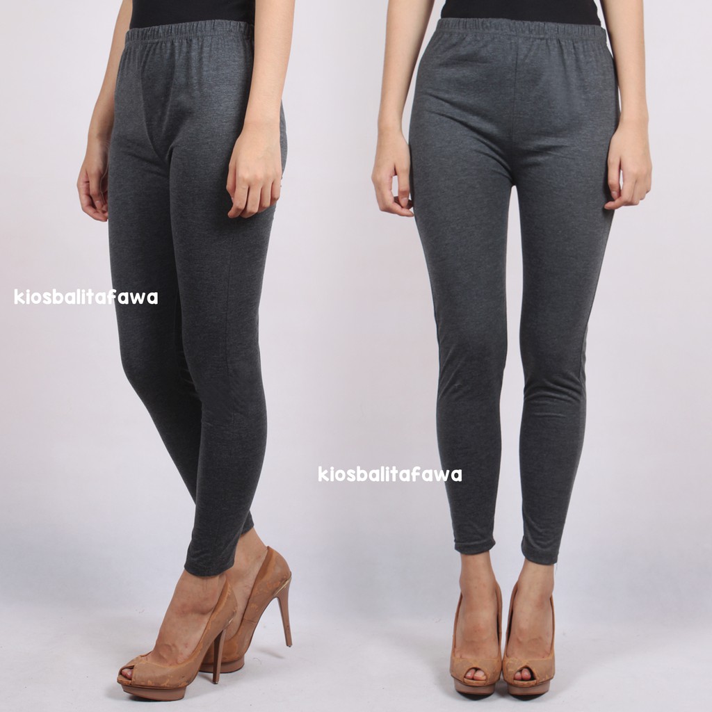 Legging Polos Size Remaja Tanggung 12-17 Tahun / Fit to M Leging Kaos Celana Wanita Panjang Ketat