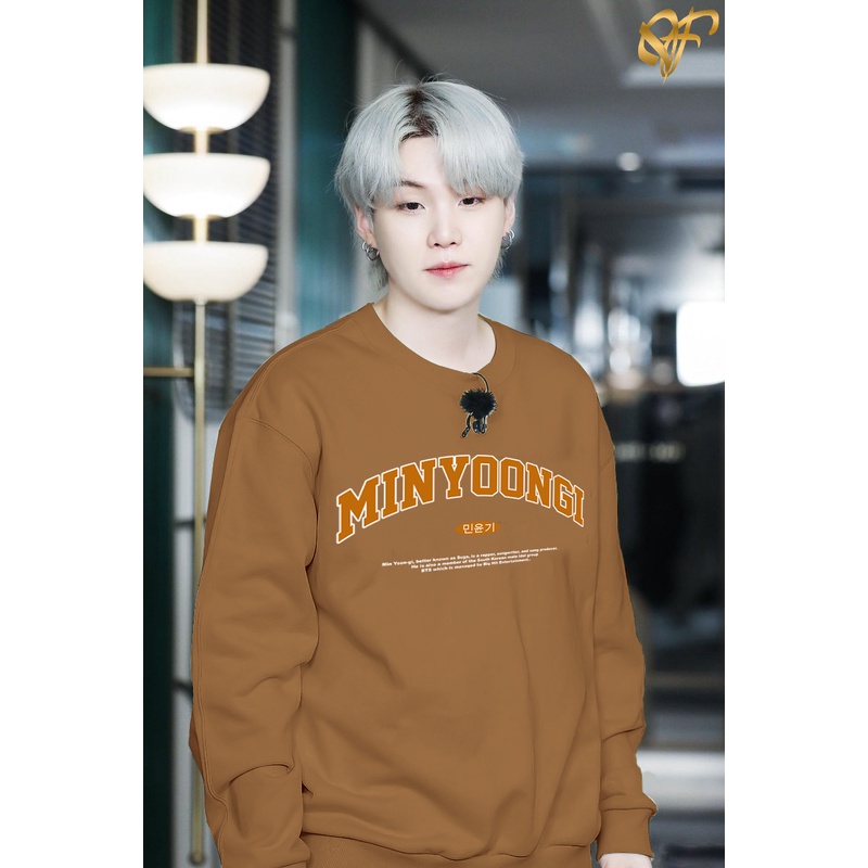 Minyoongi Sweater ( TEBAL ) BT5 BT21Korea Style | Sweater Pria &amp; Wanita Terbaru | Dhea Fashion | Untitres