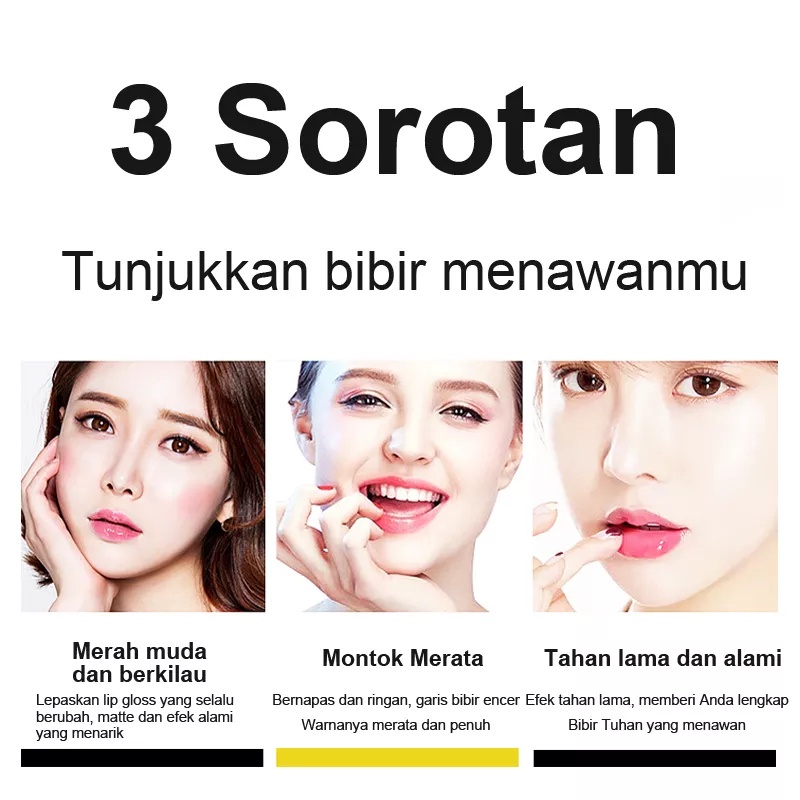 busur-simpul lipstik pengubah warna tahan lama pelembab wanita hamil seribu orang seribu warna karoten lip balm