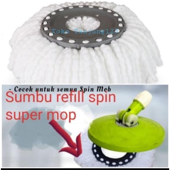 Kain Spin Mop..Refill Super Mop Satuan