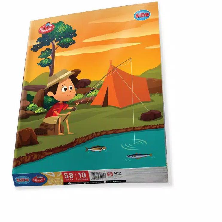 

Model baru - BUKU TULIS BERGARIS SIDU 58 LEMBAR ISI 10 BUKU /1 PAK ,,