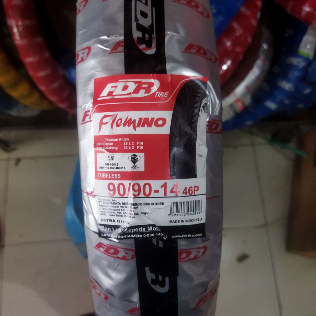 BARU Ban FDR Flemino 90/90 ring 14 ban tubeless motor matic vario mio