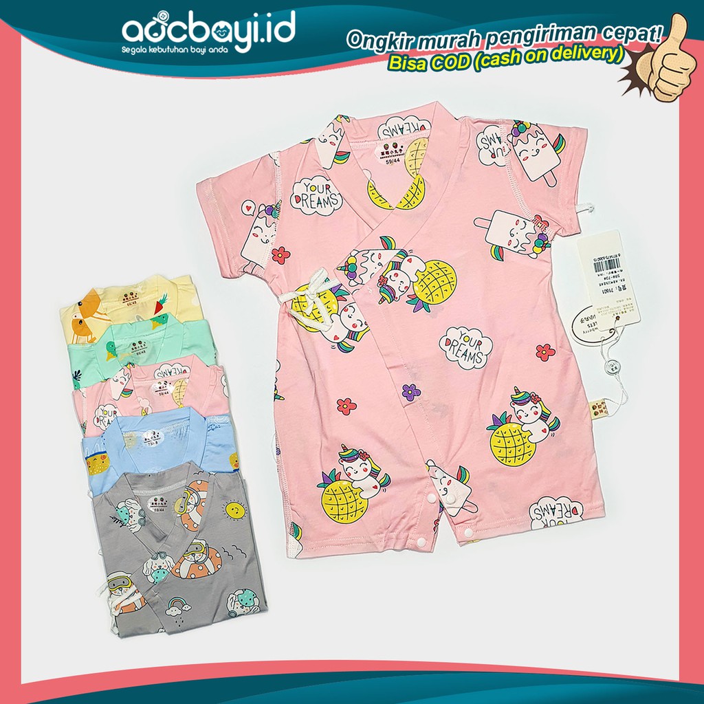 ☀ACCBAYI☀ BTB0001 COD Set Romper Baju Kodok Jumper Anak Piyama Tidur Pakaian Santai Fashion Korea I