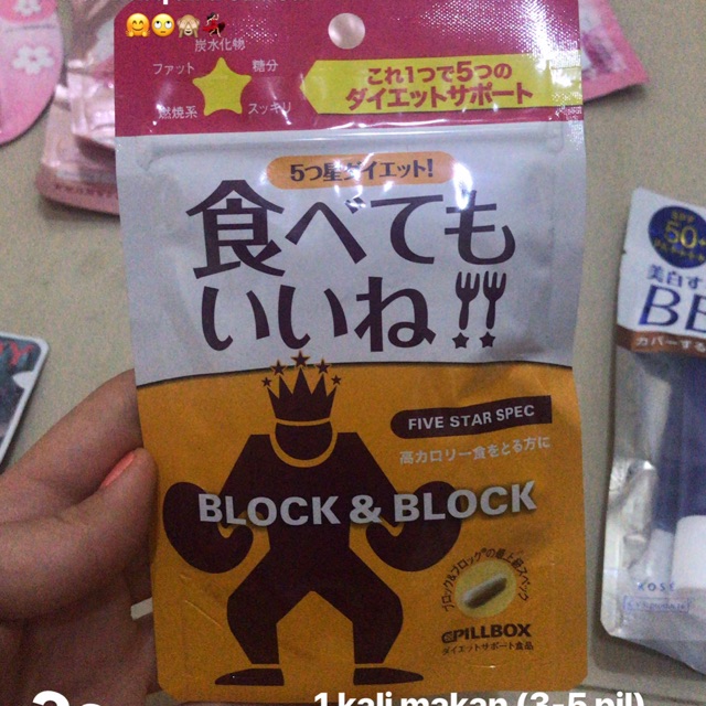 Block & Block pil diet dimakan sebelum makan all u can eat