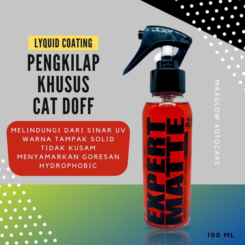 Pengkilap cat doff mobil motor helm by maxglow 100 ml