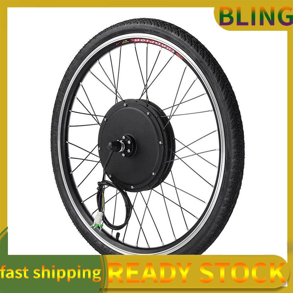 Ready Stock 1000w Electric E Bike Conversion Kit 26 Front Wheel Motor Bicycle Hub 48v Shopee Indonesia