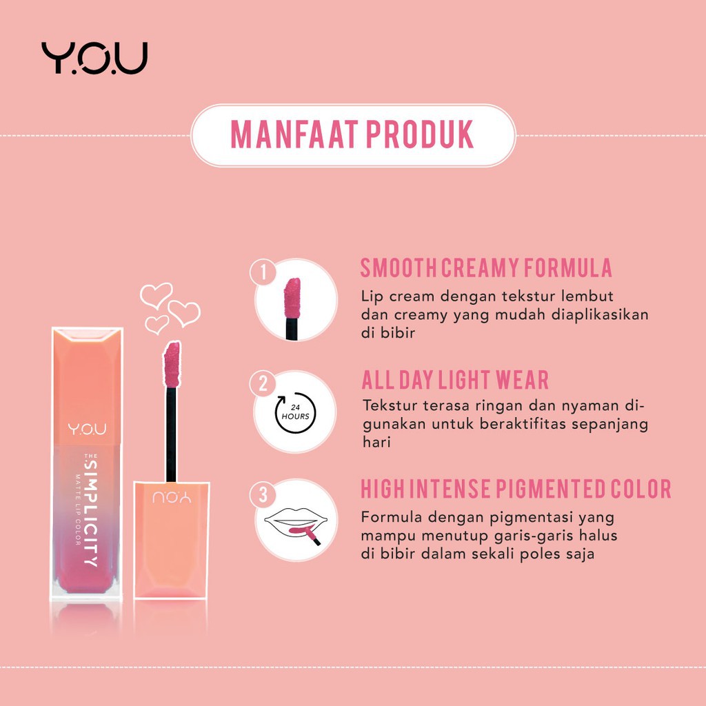 The Simplicity Matte Lip Color by YOU Makeups / Y.O.U VH