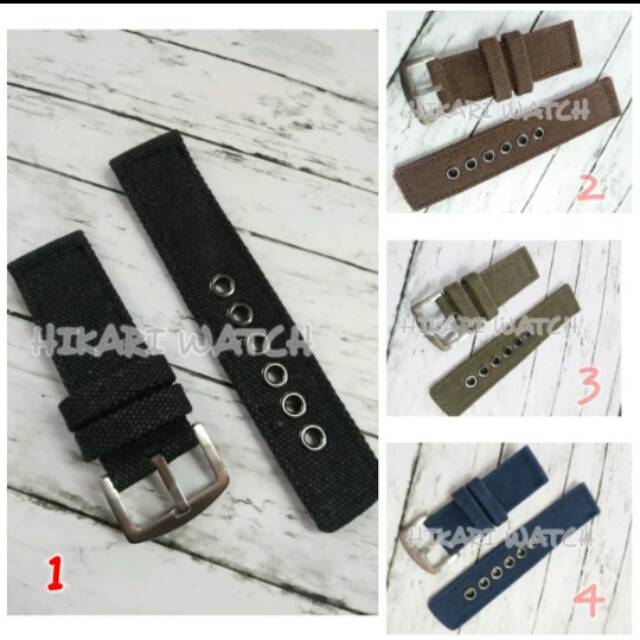 TALI KANVAS DENIM CANVAS JAM TANGAN ARMY EXPEDITION UNIVERSAL STRAP v2